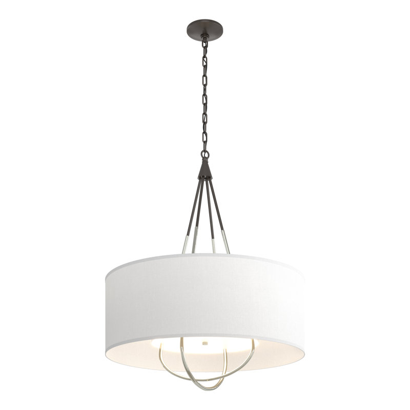 Loop 4 - Light Chandelier, Natural Anna, Sterling, Oil Rubbed Bronze