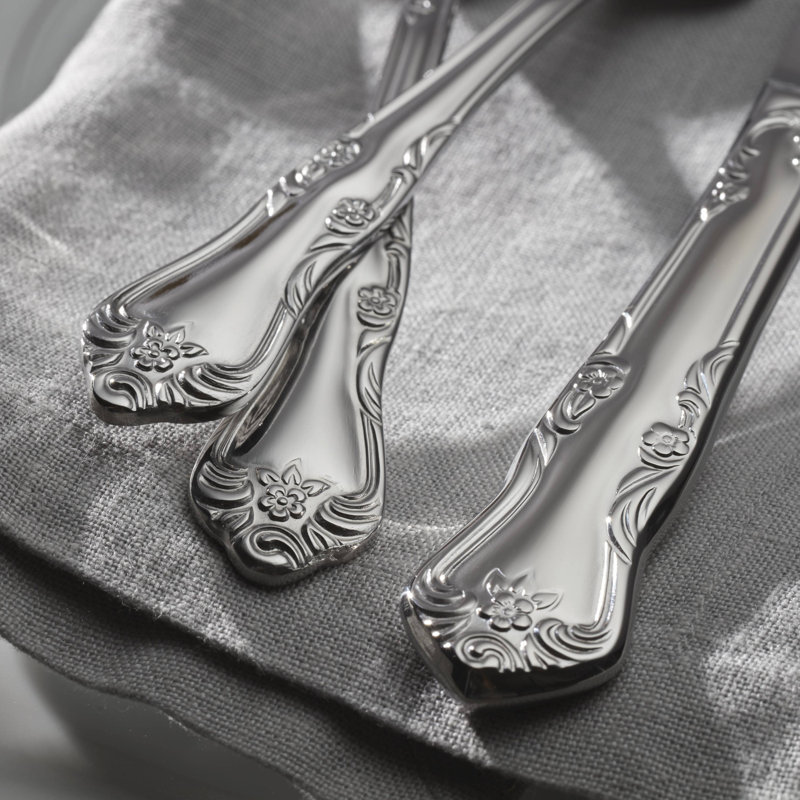 Oneida Azalea 45 Piece Everyday Flatware Set, Service For 8