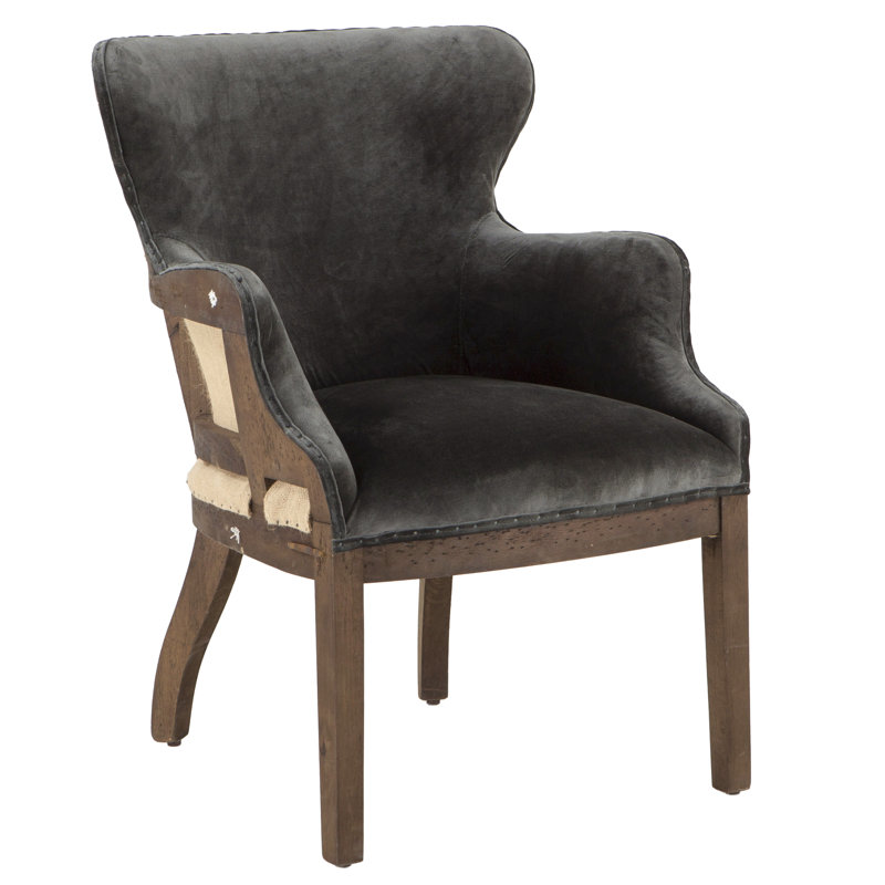 Fauteuil en velours de 25 po Guerrero