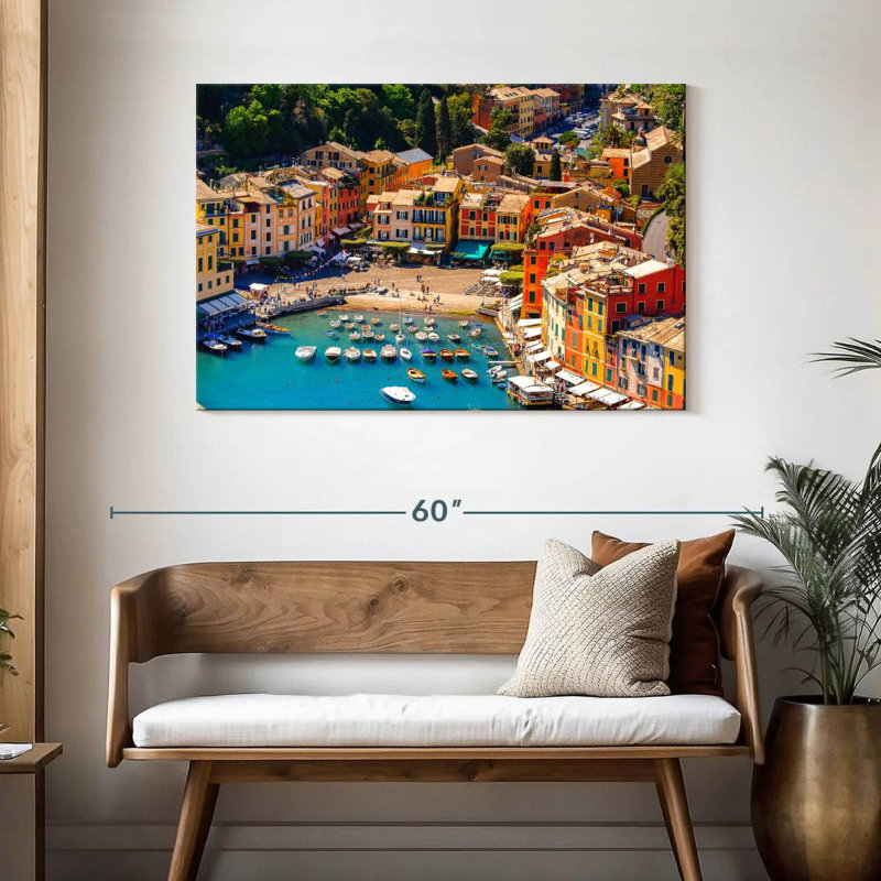 Ravi Portofino Fishing Town, 30" H x 45" W