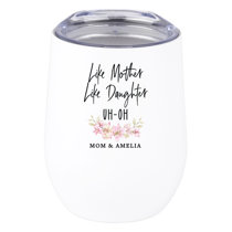 Travel Coffee Mug Ceramic with Funny Saying - $10.50