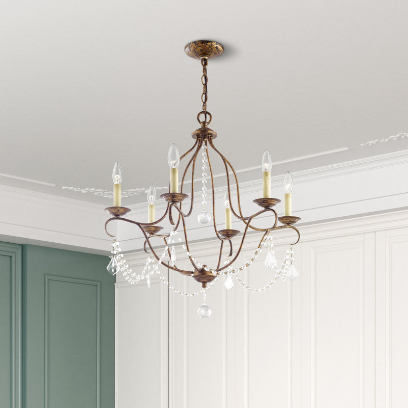 Abdel-Rahman 6 - Light Classic / Traditional Chandelier, Venetian Golden Bronze