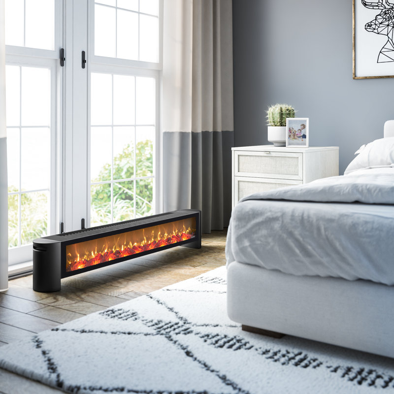 Plinthe chauffante duraflame®, noir