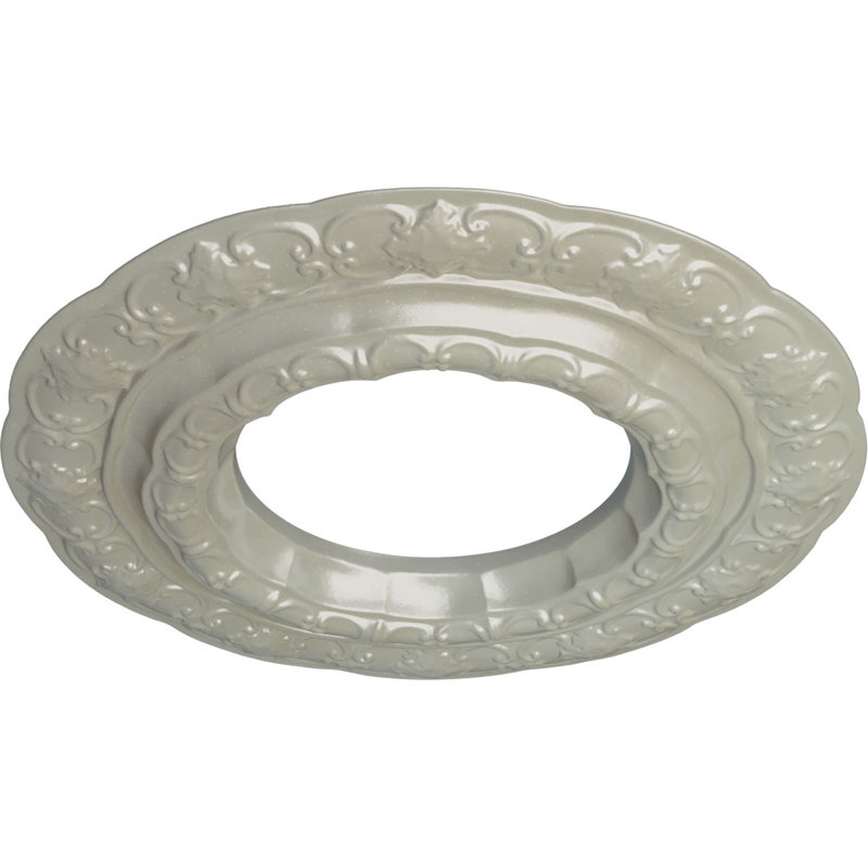 Médaillon de plafond Endurathane Granada, DE 15 3/4 po x P 5/8 po (convient aux auvents jusqu'à 4 1/4 po), finition bronze patiné peint à la main