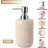 Resin Beige Bathroom Accessory Set
