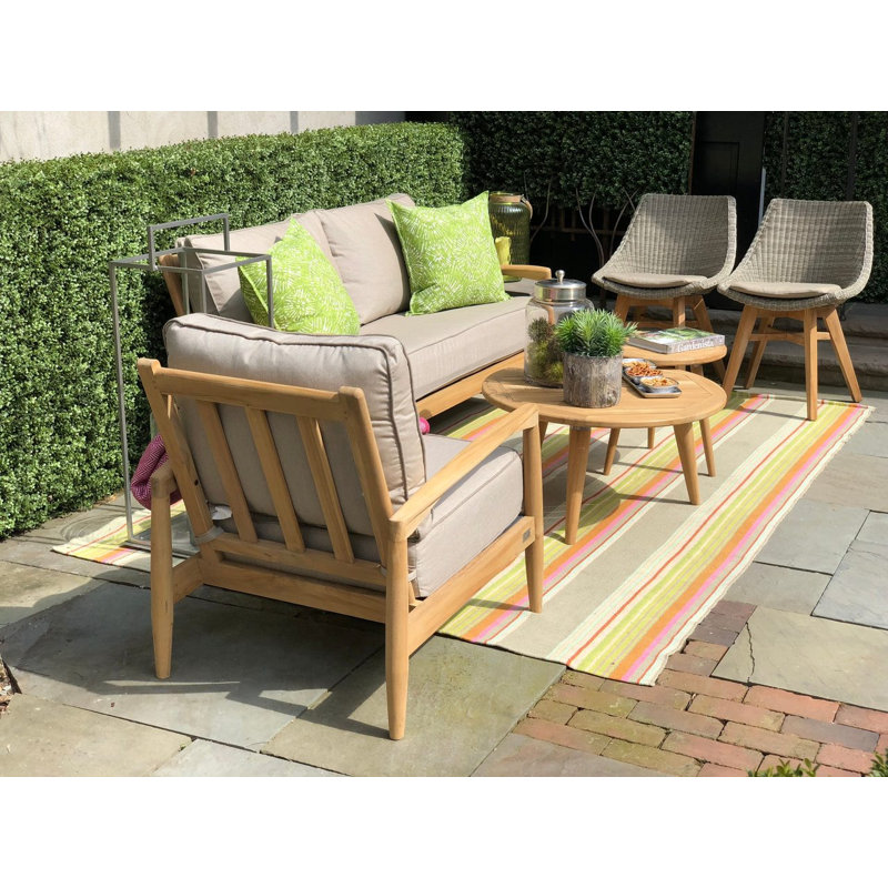 Essential Outdoor 5 - Piece Dining Set with Cushions