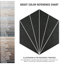 Carrelage de mur et de sol en porcelaine 8,63 "x 9,88" Merola Tile Aster-133387538