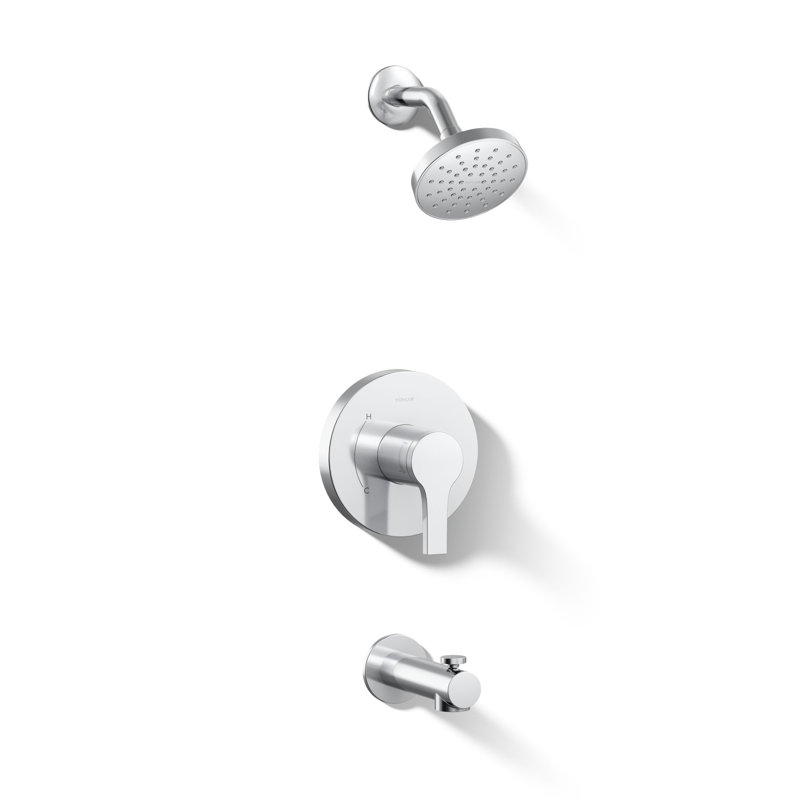 Ensemble de garniture de baignoire et douche Elate Rite-Temp, 1,75 gal / min, Chrome poli