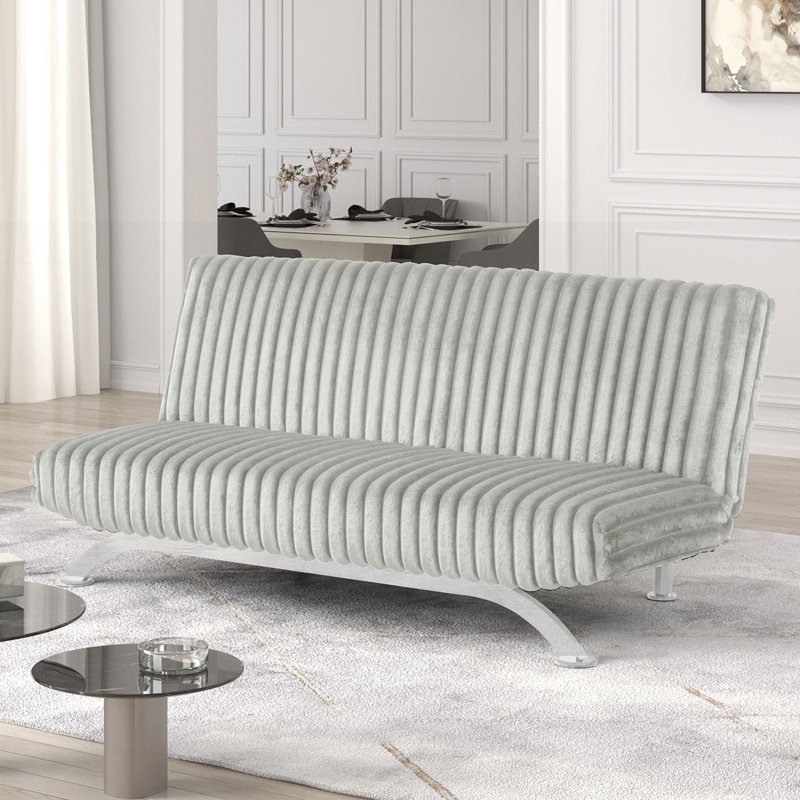 70.6'' W Upholstered Sofa Bed, Gray
