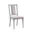 Ensemble de 2 chaises d'appoint Marta en lin et finition naturelle beige