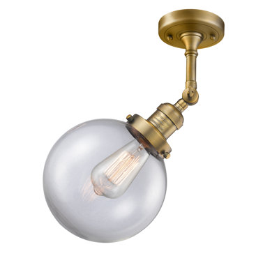 Clementina Glass Semi Flush Mount