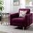 Tufted Linen Armchair-783619898