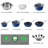 15 - Piece Non-Stick Aluminum Cookware Set