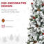 Arbre de Noël avec branches de pin réalistes, pommes de pin, baies rouges