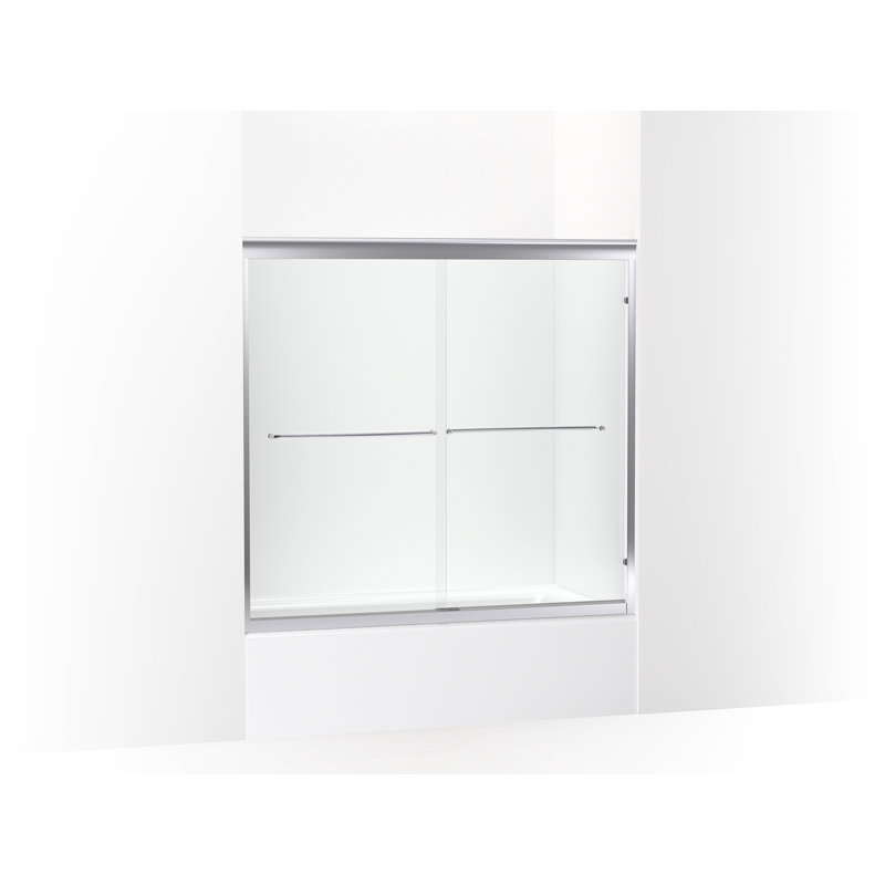 Fluence 49"-52" Frameless Sliding Tub Door with Crystal Clear Glass