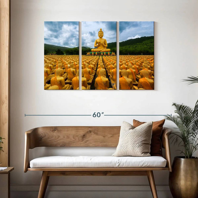 Adella Buddhist Memorial Park Buddhas, 28" H x 45" W