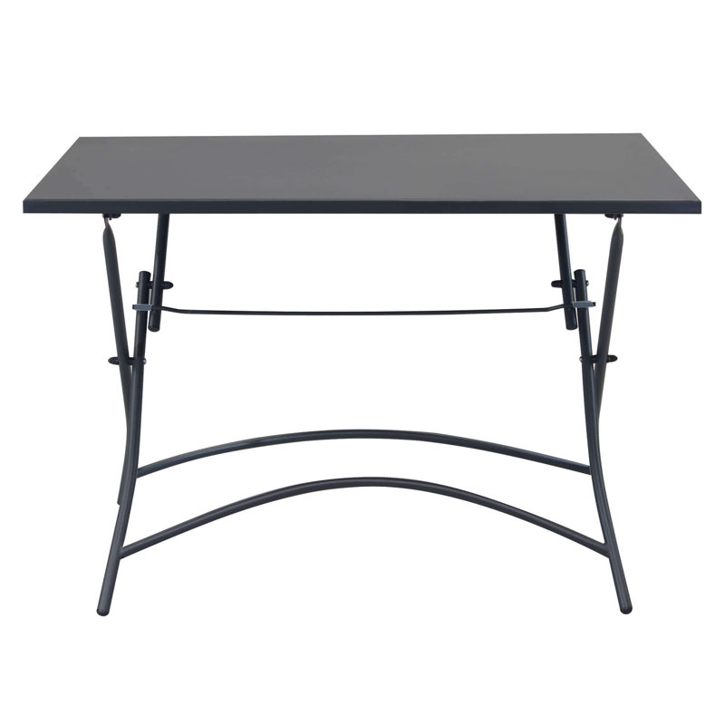 Tammo Rectangular Folding Table, Grey, 72cm H x 110cm L x 70cm D