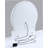Three-Piece Vanity Table And Stool Set With Built-In LED-Lit Mirror, Offering Ample Storage And Comfort For Your Dressing Routine-42813279
