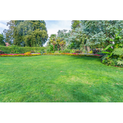 A Lawn And Garden - Wrapped Canvas Print