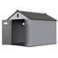 Remise de rangement en plastique 8 * 10Ft pour le grand jardin