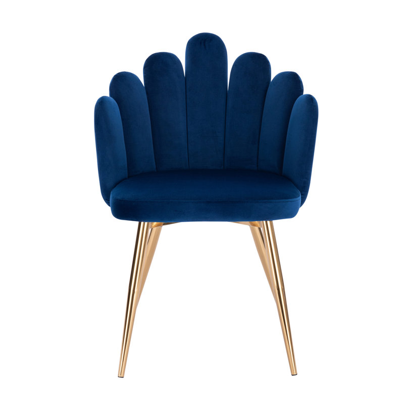 Fauteuil Medley, Velours bleu