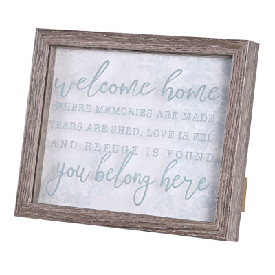 Art mural encadré Welcome Home