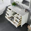 Meuble-lavabo en porcelaine encastré l 48 po x P 22 po Minnich-101785140-101785138