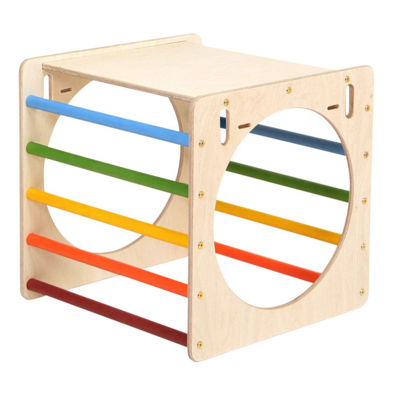 KateHaa 58cm W Wood Climber, Rainbow