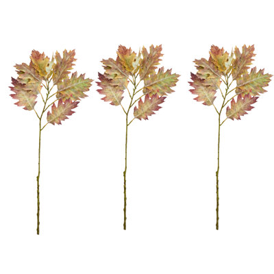 29" Artificial Fall Oak Leaves Spray