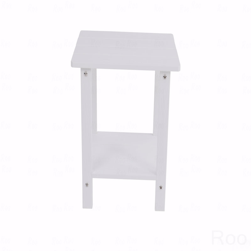 Table d'appoint de patio en bois imitation bois texturé, simple avec une texture riche, petit plateau de table, convient aux pique-niques en plein air