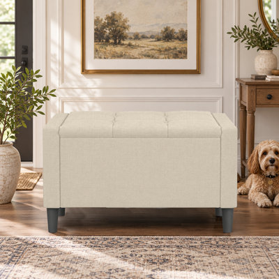 Banc de rangement rembourré Friesen
