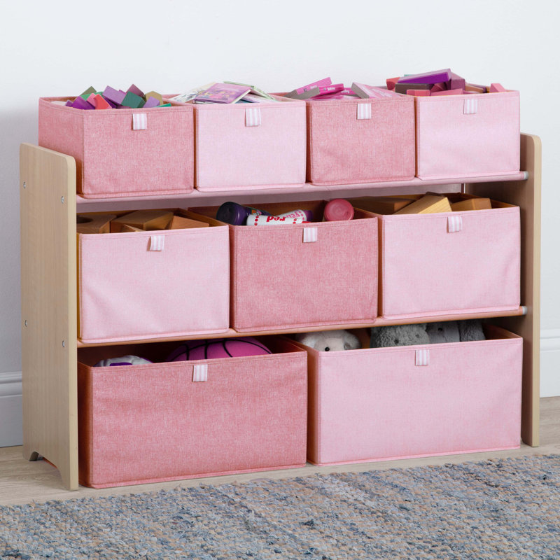 GapKids Solid + Manufactured Wood Toy Organizer, Blush
