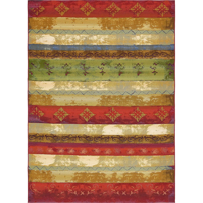 Tapis d'extérieur couleur véranda Fiesta, Rectangle 8 p x 11 pi 4 po
