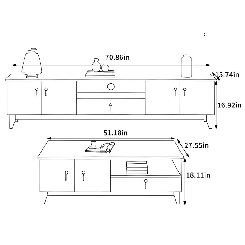 Meuble télé et table basse