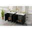 Rangement en bois aggloméré noir moderne