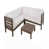 Coussin blanc / cadre gris
