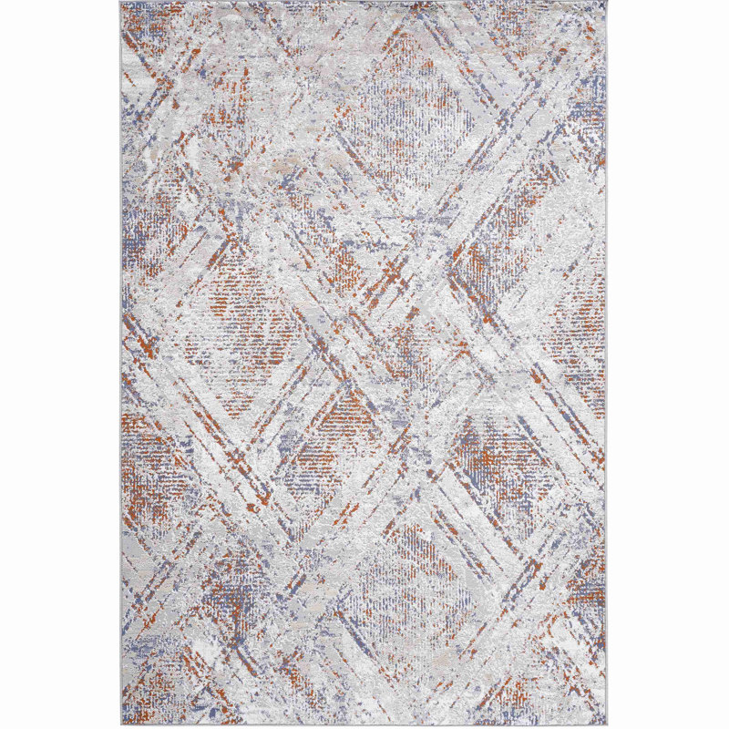 Tapis à motif géométrique Collection, Rectangle 7 pi 9 po x 10 pi