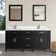 Lachine 72'' Double Bathroom Vanity with Carrara Marble Top with Mirror