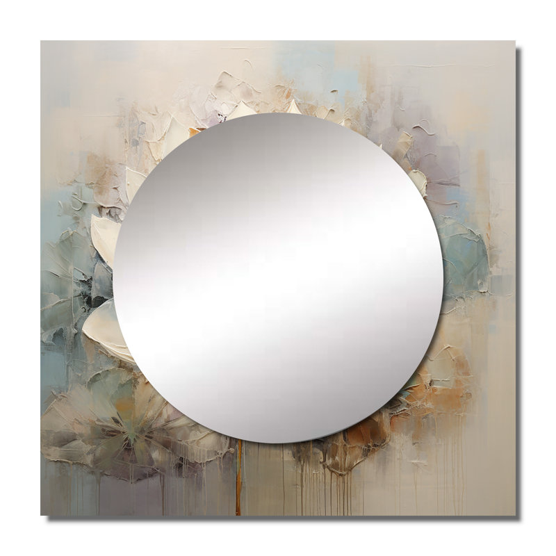 Lirael - Miroir carré décoratif mural pour chambre à coucher, 23 po x 23 po