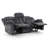 84" Manual Reclining Microsuede Sofa, 3-Seater Recliner Couch with Pull Tab for Living Room-223733310