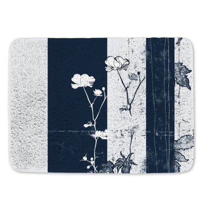 Tapis abstrait pour salle de bain