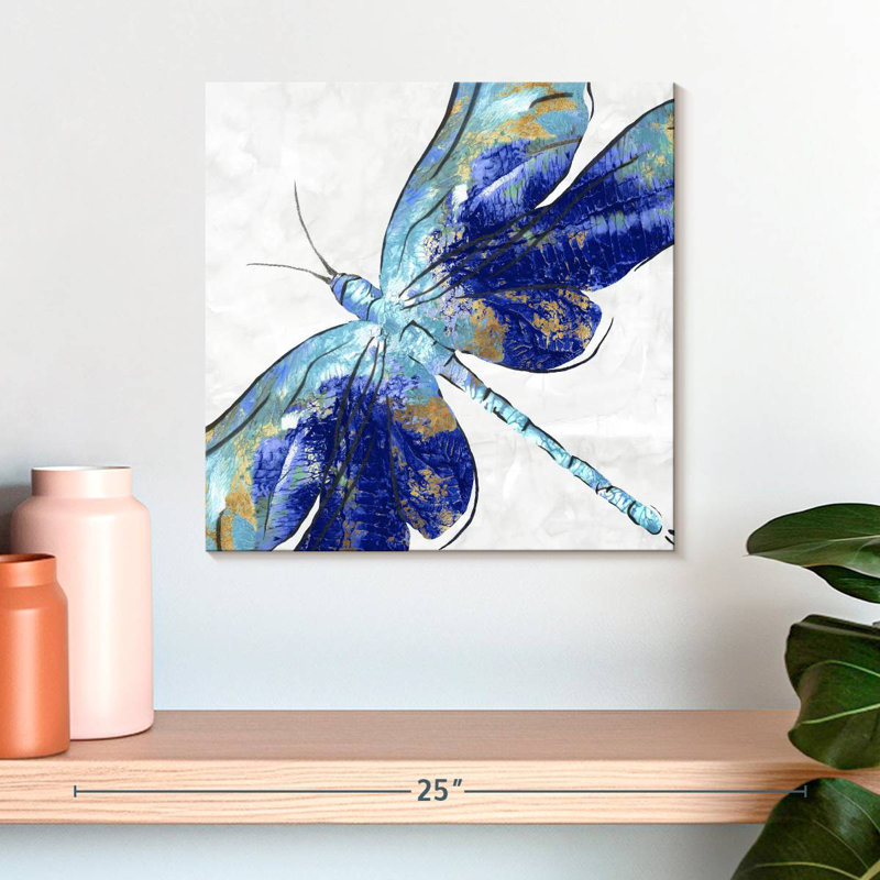 Brampt Blue Dragonfly, 16" H x 16" W