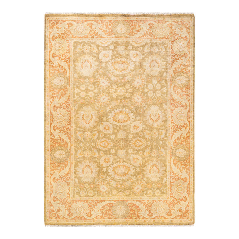 Classic One-of-a-Kind 4' 7" X 6' 6" Hand Knotted Area Rug