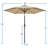 108” Solar-Powered Tilt Patio Umbrella Outdoor Parasol with Central Light-110542732