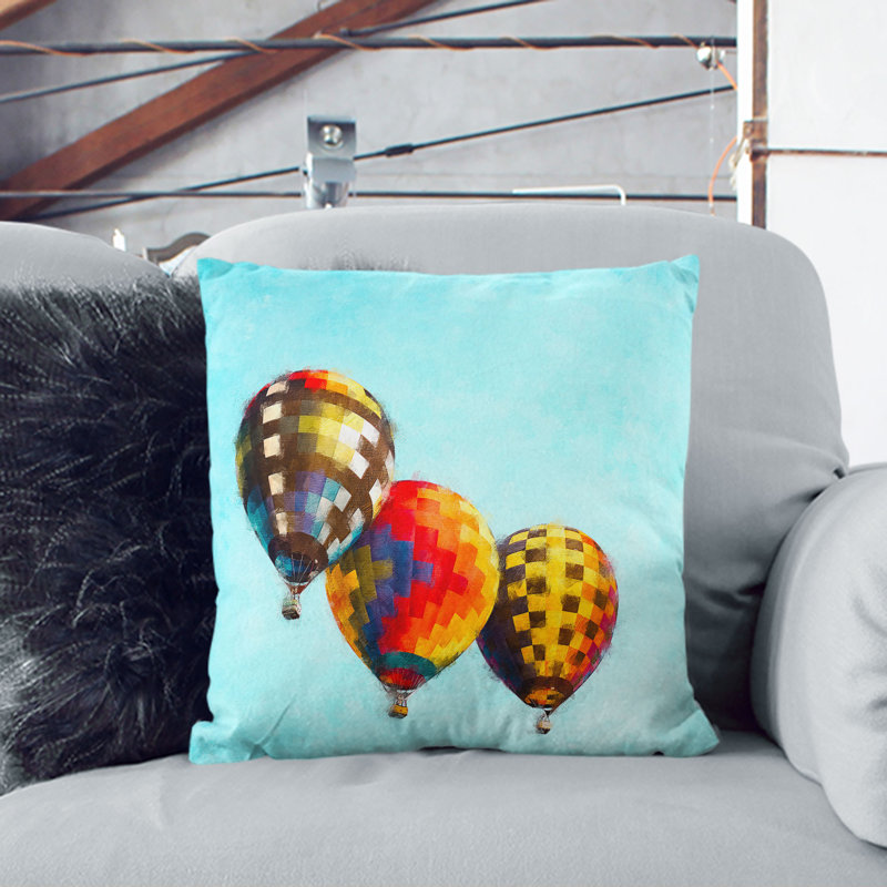 Square Throw Cushion, 40cm H x 40cm W x 15cm D