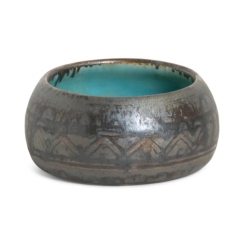 Turquoise Round Dip Bowl