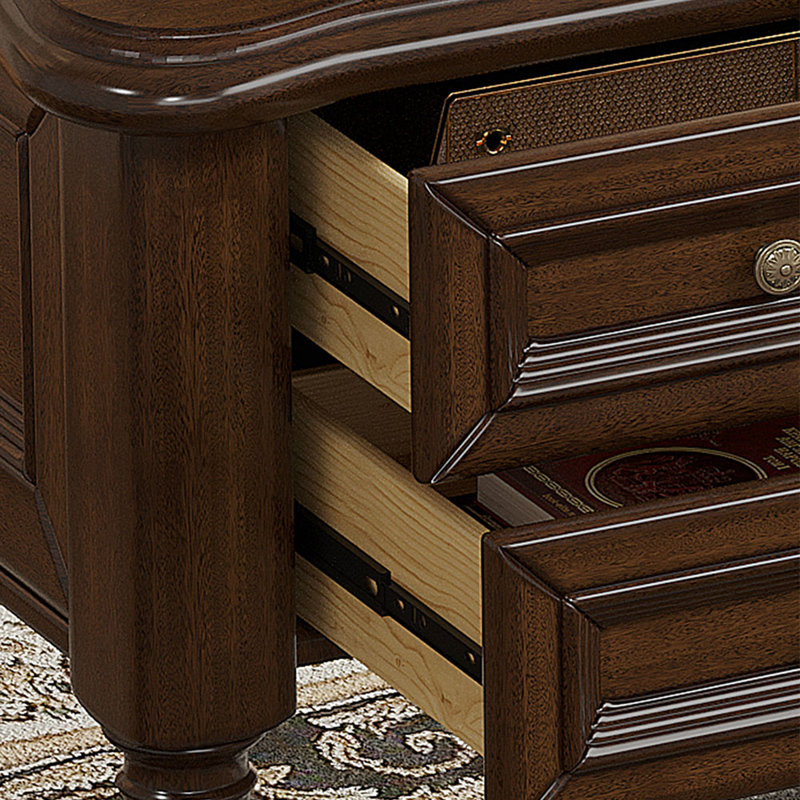 Bureau robuste de style américain rétro