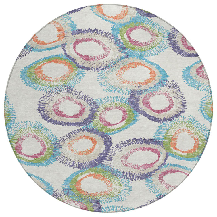 Machine Washable Indoor/Outdoor Jenning ACN2278 Geometric Rug