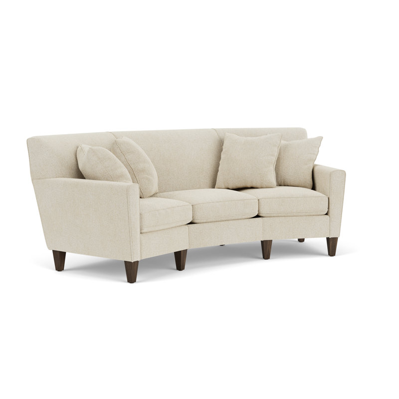 Upholstered 96'' Sofa, Beige 100% Polyester