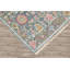 Tapis bleu sarcelle multicolore Oushak-2080174930